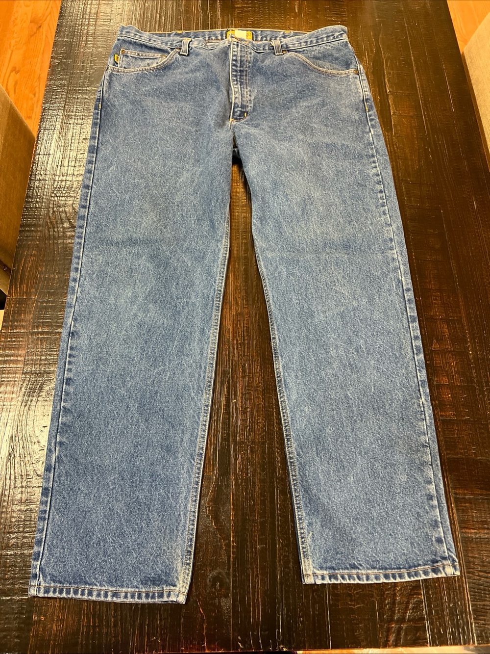 Diamond Gusset Jeans Mens 40x32 DWR-104 Made USA 100% Cotton Relaxed Fit